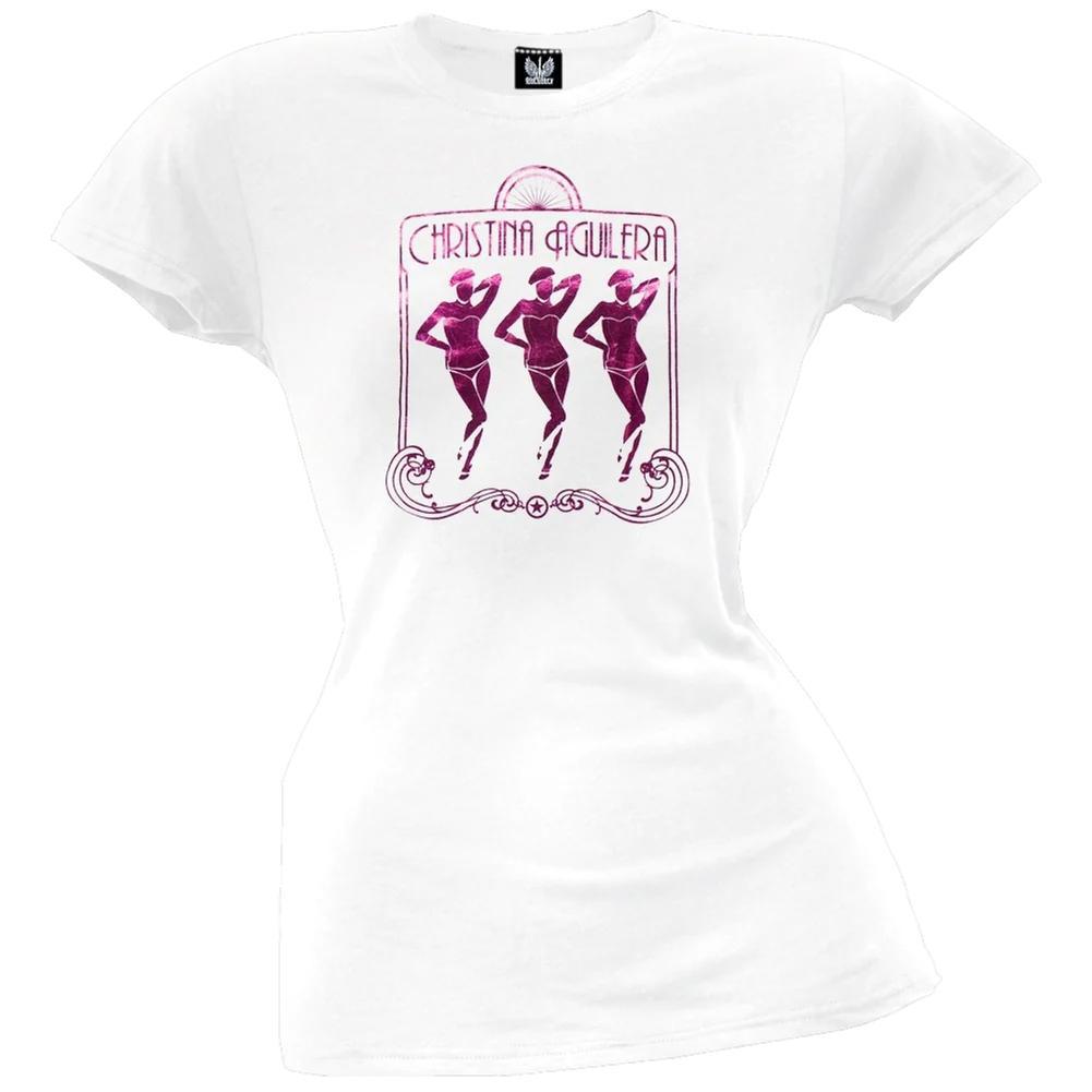 Christina Aguilera  Pink Foil Juniors Tee  Lady Marmalade